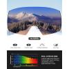 OutdoorMaster Heron Ski Goggles with 2 Lens, Frameless, Magnetic Interchangeable HD Toric Lens, OTG Snowboard Goggles(Lens-polarized Brown Vlt 25%)