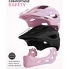 OutdoorMaster Kids Bike Helmet – Full Face Helmet for Kids – Adjustable, Detachable and Lightweight – for Multi-Sport – from Toddler to Youth(Pink)