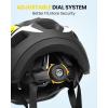 OutdoorMaster Kids Bike Helmet – Full Face Helmet for Kids – Adjustable, Detachable and Lightweight – for Multi-Sport – from Toddler to Youth(Yellow)