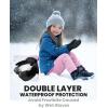 OutdoorMaster Kids Ski Mittens, Ski Winter Waterproof Thermal Snow Gloves for Boys & Girls, Skiing, Snowboard, Winter Sports(Black)