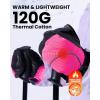 OutdoorMaster Kids Ski Mittens, Ski Winter Waterproof Thermal Snow Gloves for Boys & Girls, Skiing, Snowboard, Winter Sports(Pink)