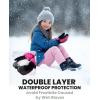 OutdoorMaster Kids Ski Mittens, Ski Winter Waterproof Thermal Snow Gloves for Boys & Girls, Skiing, Snowboard, Winter Sports(Pink)