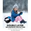 OutdoorMaster Kids Ski Mittens, Ski Winter Waterproof Thermal Snow Gloves for Boys & Girls, Skiing, Snowboard, Winter Sports(Sky Blue)