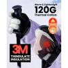 OutdoorMaster Kids Ski Snow Gloves, 3M Thinsulate Winter Windproof Waterproof Thermal Gloves for Boys & Girls, Fits Youth Winter Sports, Skiing, Snowboard(Grey)