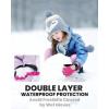 OutdoorMaster Kids Ski Snow Gloves, 3M Thinsulate Winter Windproof Waterproof Thermal Gloves for Boys & Girls, Fits Youth Winter Sports, Skiing, Snowboard(Pink)
