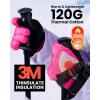 OutdoorMaster Kids Ski Snow Gloves, 3M Thinsulate Winter Windproof Waterproof Thermal Gloves for Boys & Girls, Fits Youth Winter Sports, Skiing, Snowboard(Pink)