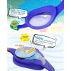 OutdoorMaster Kids Swim Goggles 2 Pack – Quick Adjustable Strap Swimming Goggles for Kids(Blue Green)