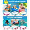 OutdoorMaster Kids Swim Goggles 2 Pack – Quick Adjustable Strap Swimming Goggles for Kids(Blue Green)