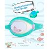 OutdoorMaster Kids Swim Goggles 2 Pack – Quick Adjustable Strap Swimming Goggles for Kids(Revo Green Cyan)