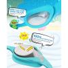 OutdoorMaster Kids Swim Goggles 2 Pack – Quick Adjustable Strap Swimming Goggles for Kids(Silver Blue)