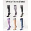 OutdoorMaster Merino Wool Ski Socks, 2/3 Pairs Compression Over The Calf for Men & Women, Winter Snowboard Thermal Socks(Black+gray+dark Green (3 Pairs))