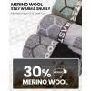 OutdoorMaster Merino Wool Ski Socks, 2/3 Pairs Compression Over The Calf for Men & Women, Winter Snowboard Thermal Socks(Black+gray+dark Green)