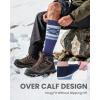 OutdoorMaster Merino Wool Ski Socks for Men & Women, Unisex Thermal Winter Warm Snowboarding Socks for Cold Weather(A-blue)