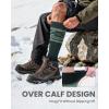 OutdoorMaster Merino Wool Ski Socks for Men & Women, Unisex Thermal Winter Warm Snowboarding Socks for Cold Weather(A-green)