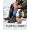 OutdoorMaster Merino Wool Ski Socks for Men & Women, Unisex Thermal Winter Warm Snowboarding Socks for Cold Weather(Blue)