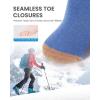 OutdoorMaster Merino Wool Ski Socks for Men & Women, Unisex Thermal Winter Warm Snowboarding Socks for Cold Weather(Blue)