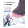 OutdoorMaster Merino Wool Ski Socks for Men & Women, Unisex Thermal Winter Warm Snowboarding Socks for Cold Weather(Fringes)