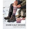 OutdoorMaster Merino Wool Ski Socks for Men & Women, Unisex Thermal Winter Warm Snowboarding Socks for Cold Weather(Fringes)