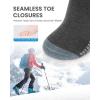 OutdoorMaster Merino Wool Ski Socks for Men & Women, Unisex Thermal Winter Warm Snowboarding Socks for Cold Weather(Gray)