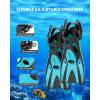 OutdoorMaster Mobula Snorkeling Gear for Adults,Mask Fins Snorkel Set with Panoramic View Anti-Fog, Dry Top Scuba Gear for Swimming Snorkeling Diving(Green Black)