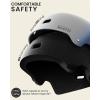 OutdoorMaster Skateboard Cycling Helmet – Two Removable Liners Ventilation Multi-Sport Scooter Roller Skate Inline Skating Rollerblading for Kids, Youth & Adults(White Blue Gradient)