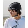 OutdoorMaster Skateboard Cycling Helmet – Two Removable Liners Ventilation Multi-Sport Scooter Roller Skate Inline Skating Rollerblading for Kids, Youth & Adults(Black)