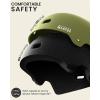 OutdoorMaster Skateboard Cycling Helmet – Two Removable Liners Ventilation Multi-Sport Scooter Roller Skate Inline Skating Rollerblading for Kids, Youth & Adults(Matte Adventure Green)