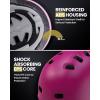 OutdoorMaster Skateboard Cycling Helmet – Two Removable Liners Ventilation Multi-Sport Scooter Roller Skate Inline Skating Rollerblading for Kids, Youth & Adults(Pink)