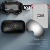 OutdoorMaster Ski Goggles PRO – Frameless, Interchangeable Lens 100% UV400 Protection Snow Goggles for Men & Women(A0-blackframe Revosilverlens Vlt10%)