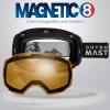 OutdoorMaster Ski Goggles PRO – Frameless, Interchangeable Lens 100% UV400 Protection Snow Goggles for Men & Women(A2-blackframe Orangelens Vlt65%)