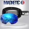 OutdoorMaster Ski Goggles PRO – Frameless, Interchangeable Lens 100% UV400 Protection Snow Goggles for Men & Women(A2-blackframe Revobluelens Vlt15%)