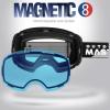OutdoorMaster Ski Goggles PRO – Frameless, Interchangeable Lens 100% UV400 Protection Snow Goggles for Men & Women(Blackframe Clearbluelens Vlt60%)