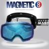 OutdoorMaster Ski Goggles PRO – Frameless, Interchangeable Lens 100% UV400 Protection Snow Goggles for Men & Women(Blackframe Icebluelens Vlt33%)
