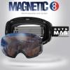 OutdoorMaster Ski Goggles PRO – Frameless, Interchangeable Lens 100% UV400 Protection Snow Goggles for Men & Women(Blackframe Orangerevosilverlens Vlt24%)