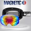 OutdoorMaster Ski Goggles PRO – Frameless, Interchangeable Lens 100% UV400 Protection Snow Goggles for Men & Women(Blackframe Revocolorfullens Vlt15%)
