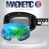 OutdoorMaster Ski Goggles PRO – Frameless, Interchangeable Lens 100% UV400 Protection Snow Goggles for Men & Women(Blackframe Revogreenlens Vlt18%)