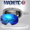 OutdoorMaster Ski Goggles PRO – Frameless, Interchangeable Lens 100% UV400 Protection Snow Goggles for Men & Women(Greyframe Revobluelens Vlt15%)