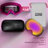 OutdoorMaster Ski Goggles PRO – Frameless, Interchangeable Lens 100% UV400 Protection Snow Goggles for Men & Women(Pinkframe Revopinklens Vlt17%)