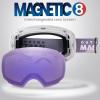 OutdoorMaster Ski Goggles PRO – Frameless, Interchangeable Lens 100% UV400 Protection Snow Goggles for Men & Women(Polarized Violet Vlt40%)