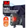 OutdoorMaster Ski Snow Gloves for Women & Men, 3M Thinsulate Waterproof Snowboard Gloves for Winter Warm Windproof Snowmobile with Double-Pocket(Black+Gray)