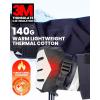 OutdoorMaster Ski Snow Gloves for Women & Men, 3M Thinsulate Waterproof Snowboard Gloves for Winter Warm Windproof Snowmobile with Double-Pocket(Black+White)