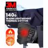 OutdoorMaster Ski Snow Gloves for Women & Men, 3M Thinsulate Waterproof Snowboard Gloves for Winter Warm Windproof Snowmobile with Double-Pocket(Black)