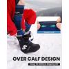 OutdoorMaster Ski Socks, 2-Pair Pack Skiing and Snowboarding Thermal Socks for Men with Non-Slip Cuff Design(Dark Blue)
