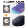 OutdoorMaster Ski Socks, 2-Pair Pack Skiing and Snowboarding Thermal Socks for Women, Over The Calf Non-Slip Cuff(Violet Mountain)