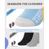 OutdoorMaster Ski Socks, Snowboarding Socks for Boys & Girls, Thermal Winter Warm & Breathable, Over The Calf Non-Slip Cuff(A -Blue Yellow*2+grey Blue*2)