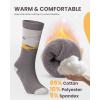 OutdoorMaster Ski Socks, Snowboarding Socks for Boys & Girls, Thermal Winter Warm & Breathable, Over The Calf Non-Slip Cuff(A -Gray*2+purple+pink Gray)