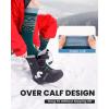 OutdoorMaster Ski Socks, Snowboarding Socks for Men & Women, Thermal Winter Warm & Breathable, Over The Calf Non-Slip Cuff(A-blue)
