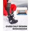 OutdoorMaster Ski Socks, Snowboarding Socks for Men & Women, Thermal Winter Warm & Breathable, Over The Calf Non-Slip Cuff(A-gray)