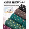 OutdoorMaster Ski Socks, Snowboarding Socks for Men & Women, Thermal Winter Warm & Breathable, Over The Calf Non-Slip Cuff(A-green)