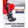 OutdoorMaster Ski Socks, Snowboarding Socks for Men & Women, Thermal Winter Warm & Breathable, Over The Calf Non-Slip Cuff(A-purple)